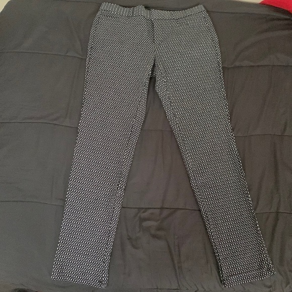 White dotted black semi formal pants - Picture 1 of 8